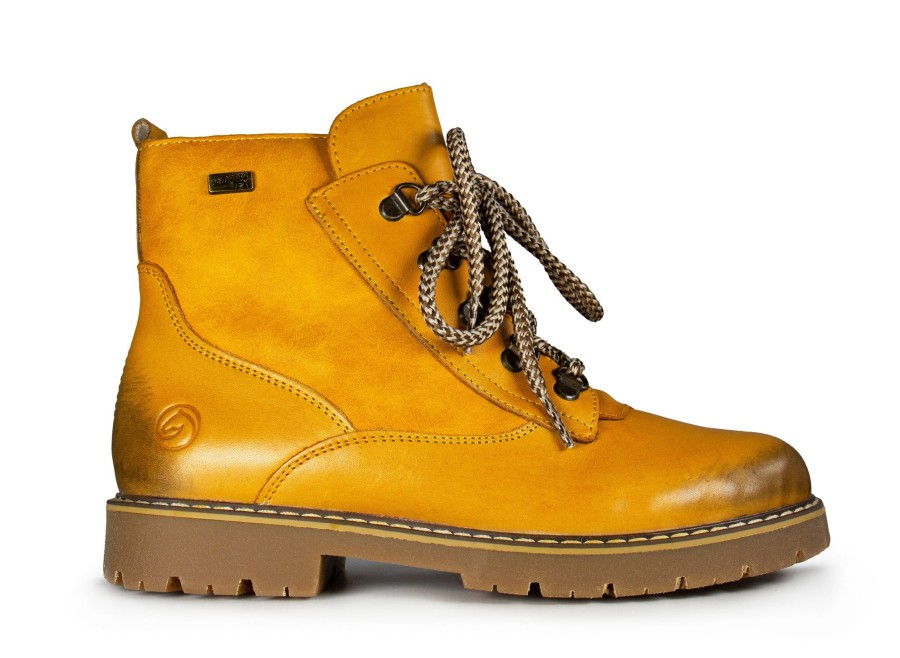 Femmes Remonte Bottes A Crampons | D9373-68 Jaune