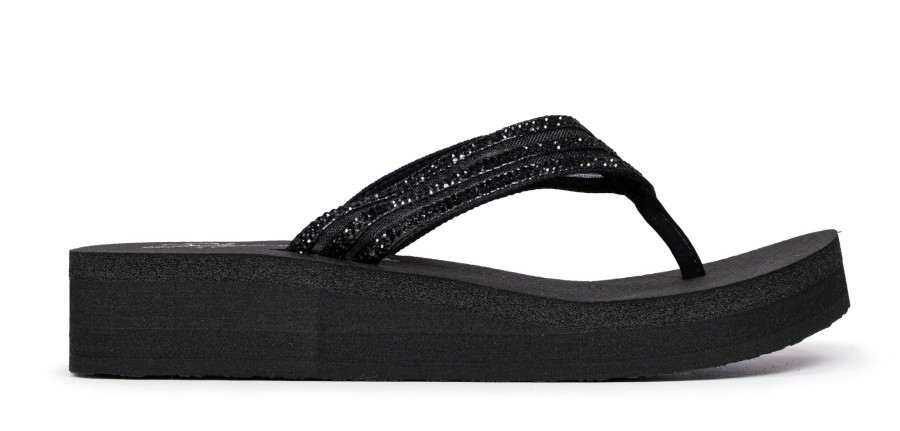 Femmes Skechers Mules | Vinyasa Noir