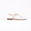 Femmes Michael Kors Habilles | Mk Plate Thong Creme