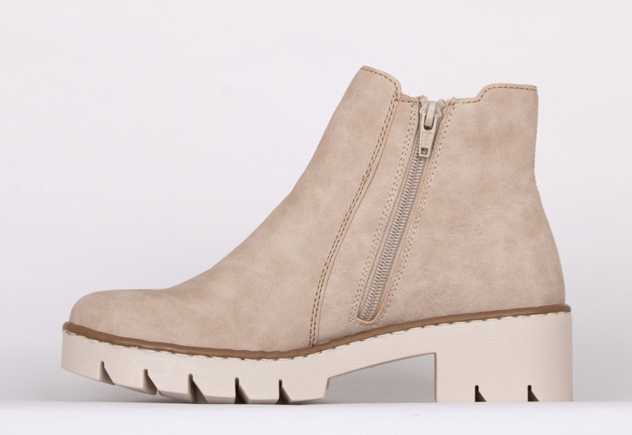 Femmes Rieker Bottillons | X5772-60 Beige