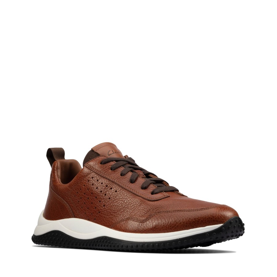 Hommes Clarks Decontractees | Puxton Lace Tan