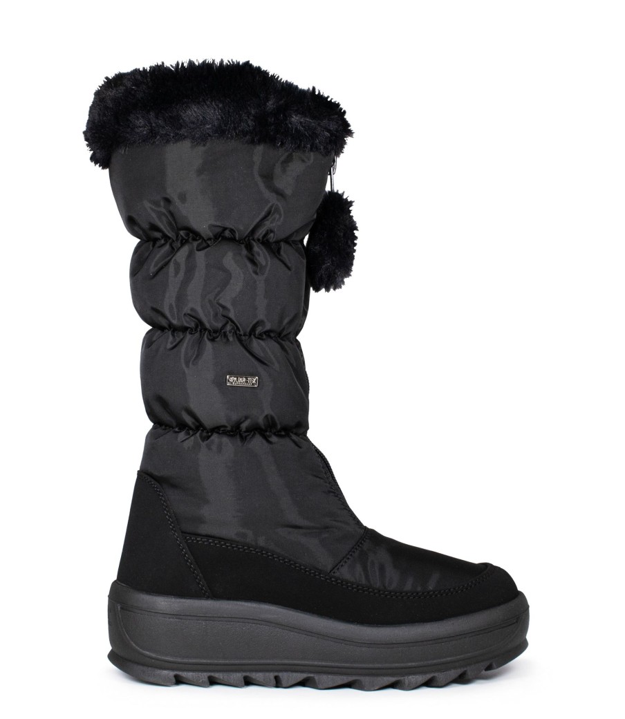 Femmes Pajar sport Bottes D'Hiver | Toboggan Noir