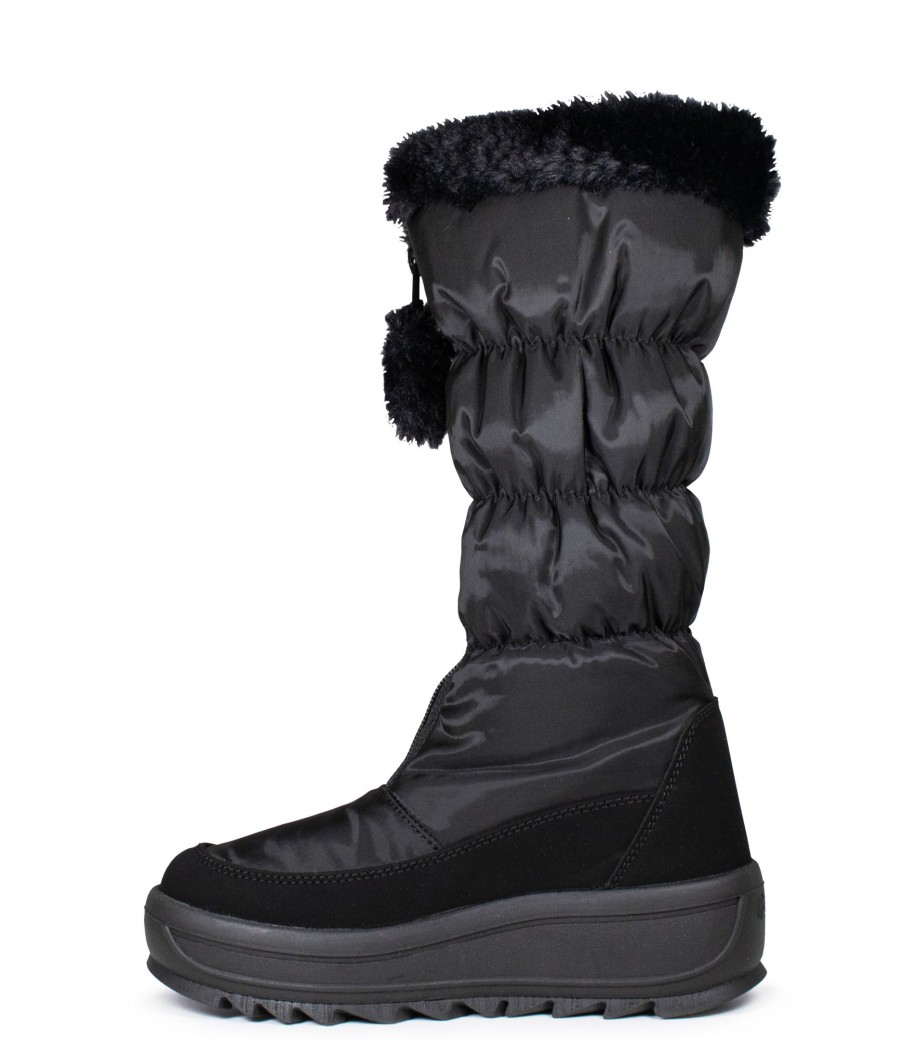 Femmes Pajar sport Bottes D'Hiver | Toboggan Noir