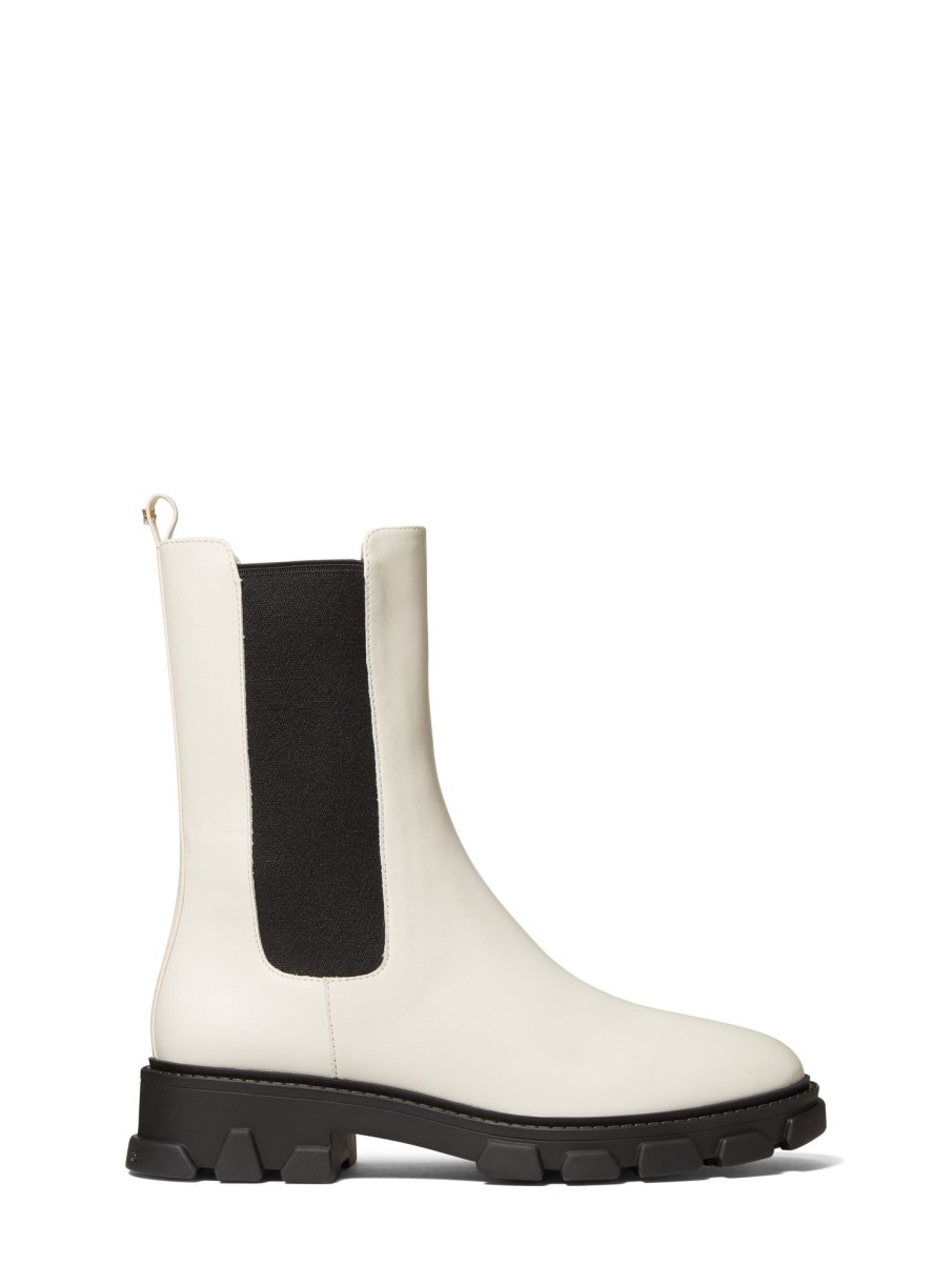 Femmes Michael Kors Bottes Hautes | Ridley Chelsea Creme