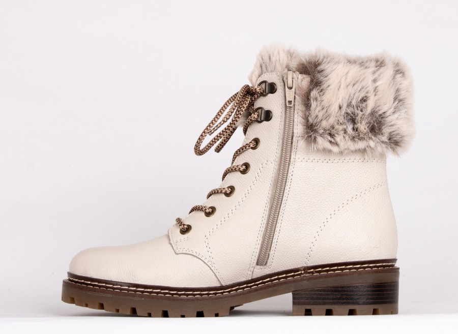 Femmes Remonte Bottes D'Hiver | D0B74-80 Creme