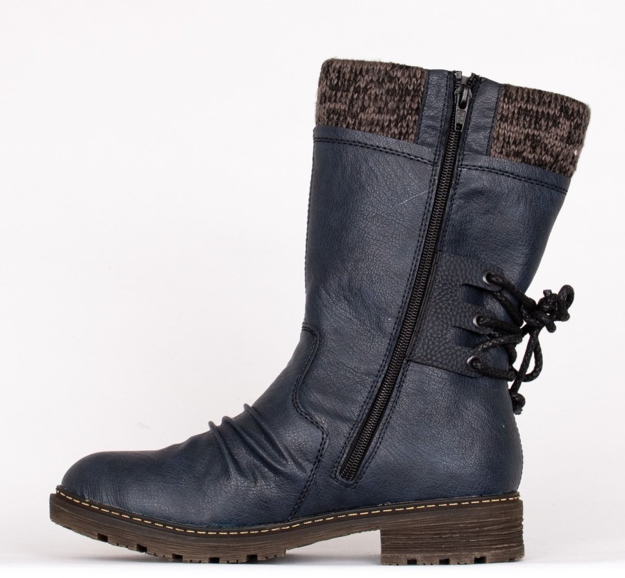 Femmes Rieker Bottes D'Hiver | Z4750-15 Marine