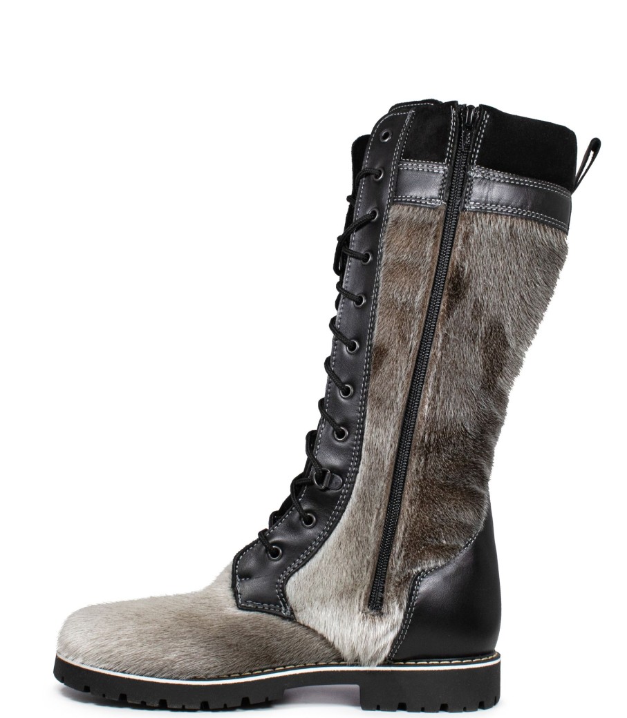 Femmes Saute-Mouton Bottes D'Hiver | Dena Gris