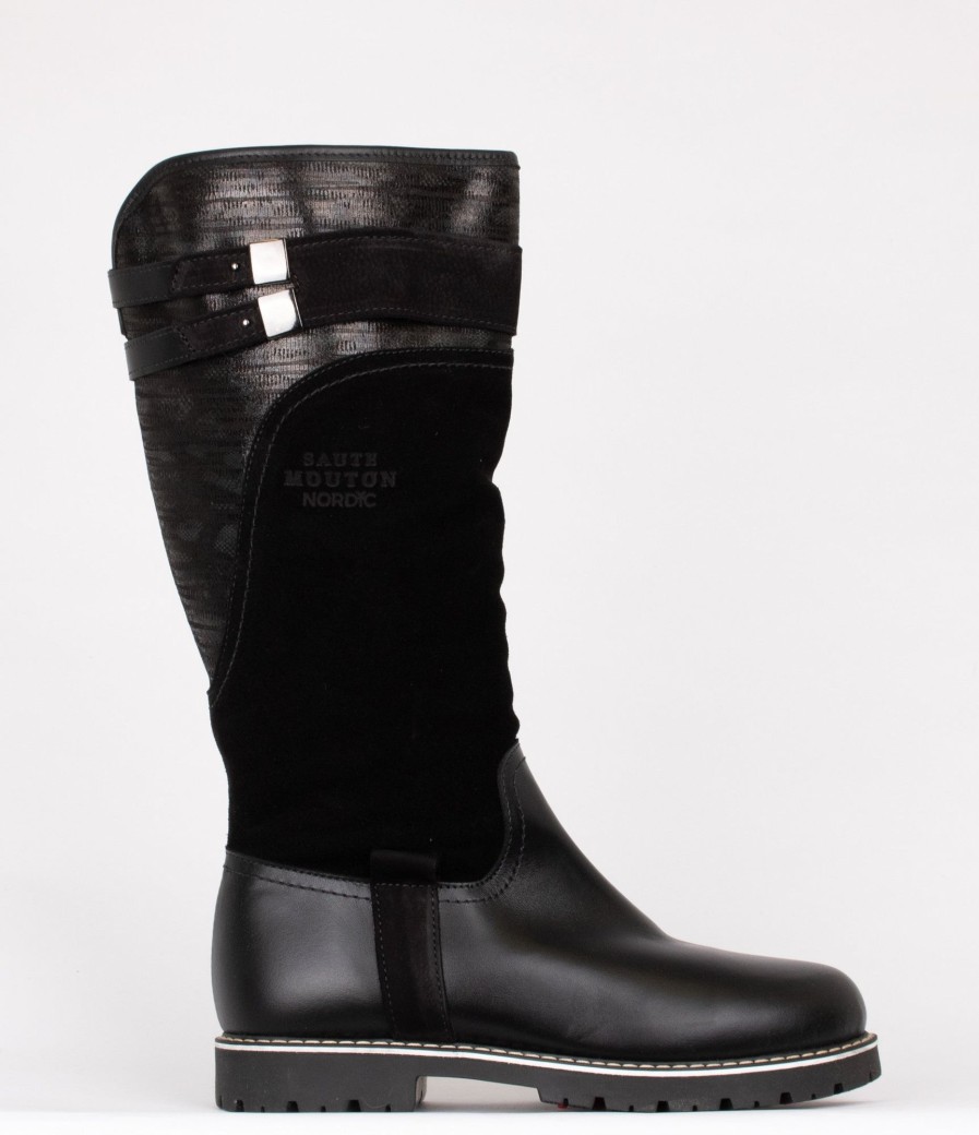 Femmes Saute-Mouton Bottes D'Hiver | Kim Noir