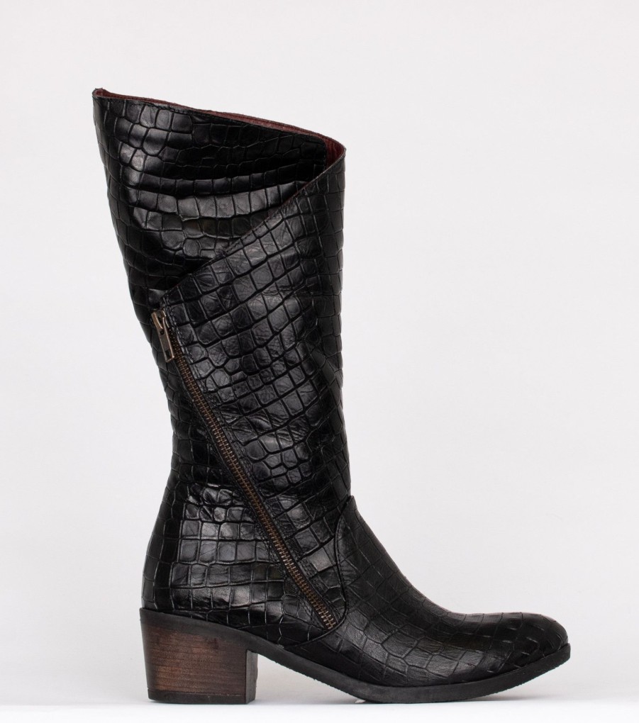 Femmes Bueno Bottes Hautes | Camille Noir