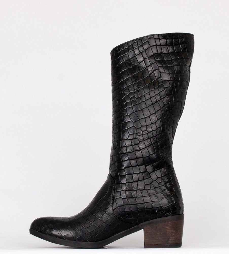 Femmes Bueno Bottes Hautes | Camille Noir