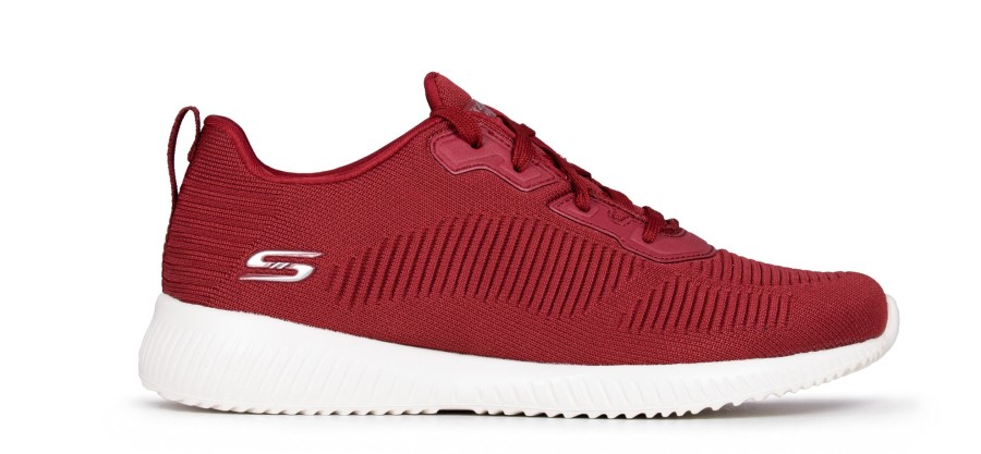 Femmes Skechers Decontractees | Bobs Squad Rouge