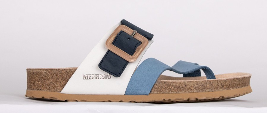 Femmes Mephisto Mules | Madeleine Bleu