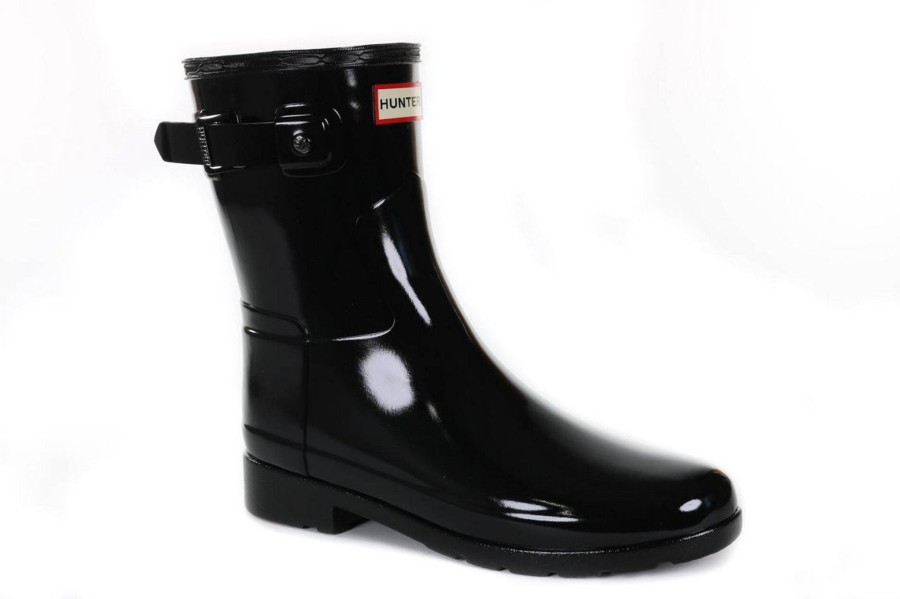 Femmes Hunter Bottes De Pluie | Refined Short Noir