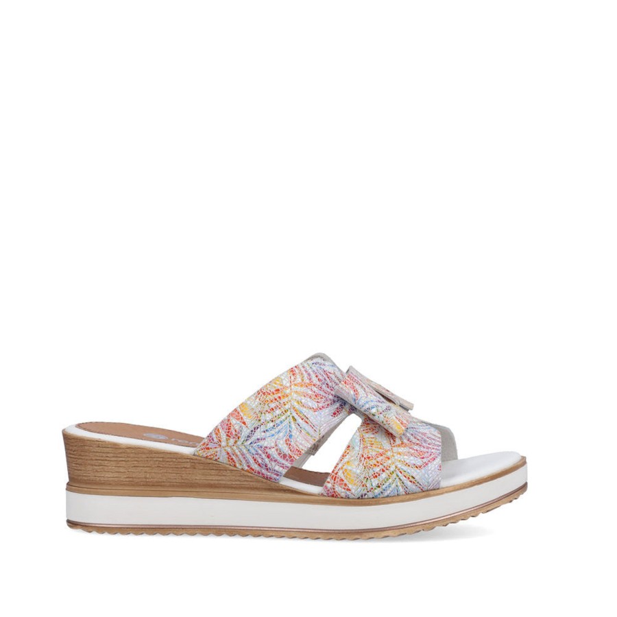 Femmes Remonte Mules | D6456-90 Multicolore