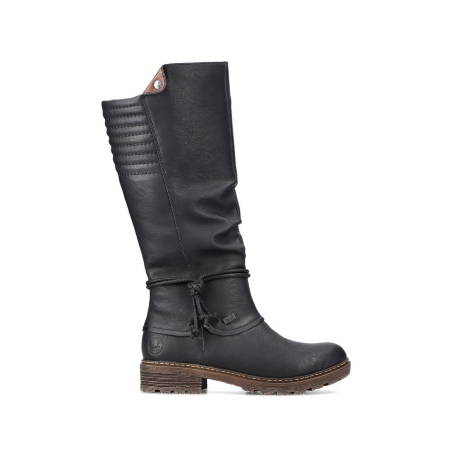 Femmes Rieker Bottes D'Hiver | Z4776-00 Noir