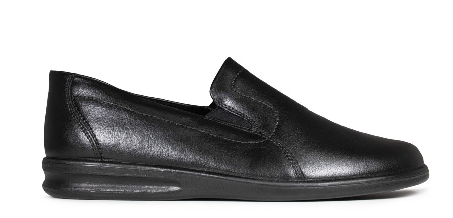 Hommes Romika En Cuir | Belford 88 Noir