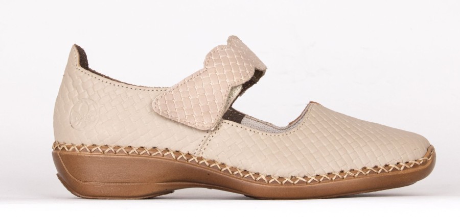 Femmes Rieker Decontractees | 41398-60 Beige