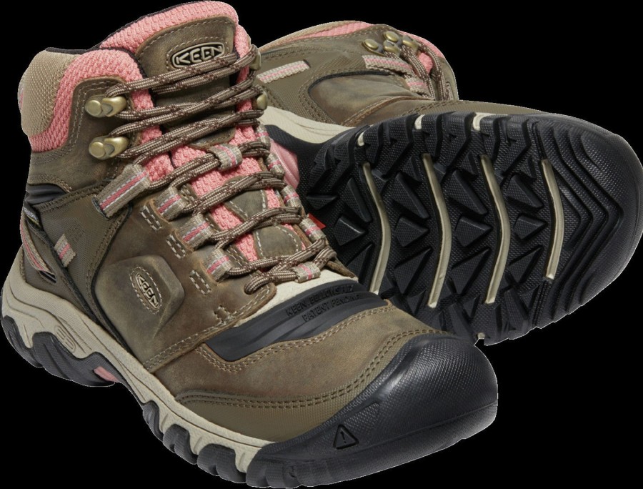 Femmes Keen Bottes Sport | Ridge Flex Mid Brun