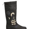 Femmes Anfibio Bottes D'Hiver | Java Noir