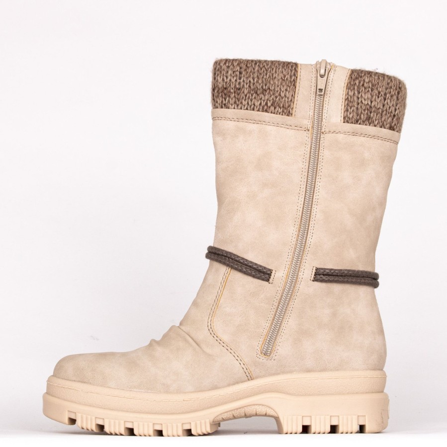 Femmes Rieker Bottes D'Hiver | X8283-60 Beige