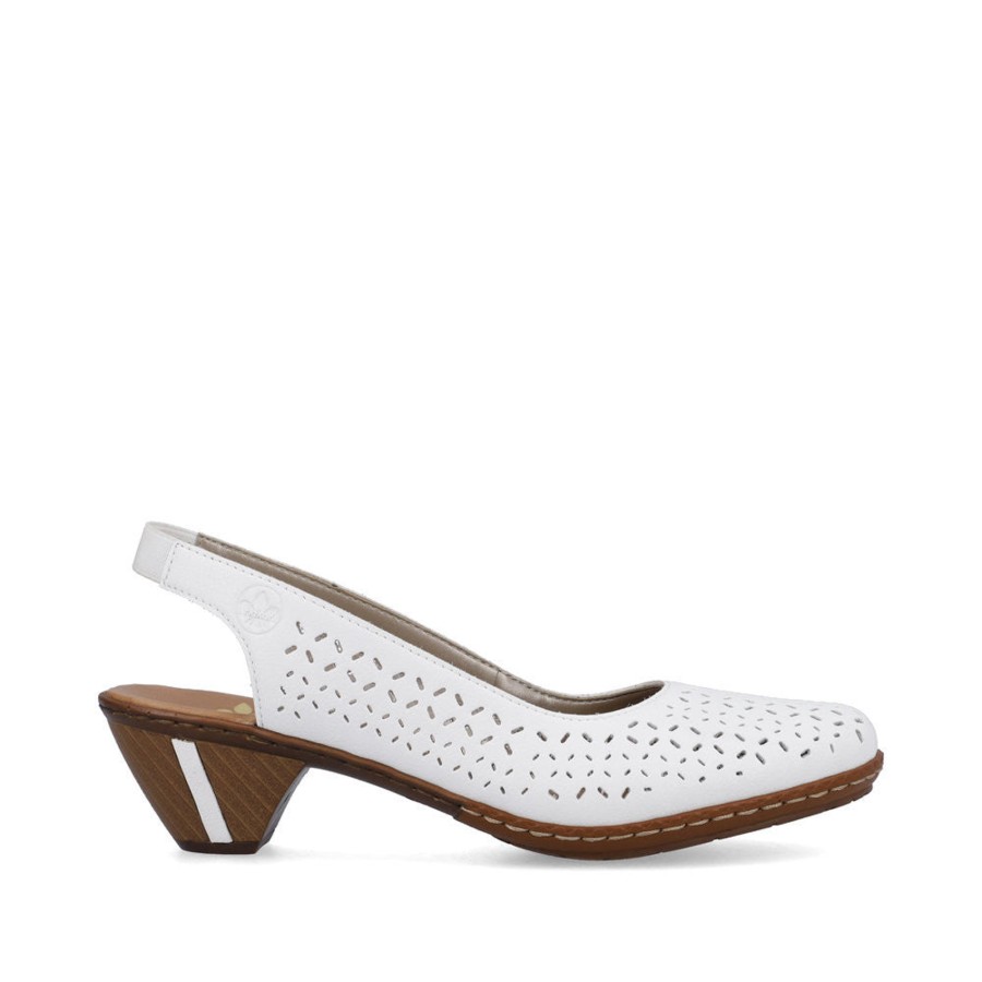 Femmes Rieker Habillees | 46752-80 Blanc