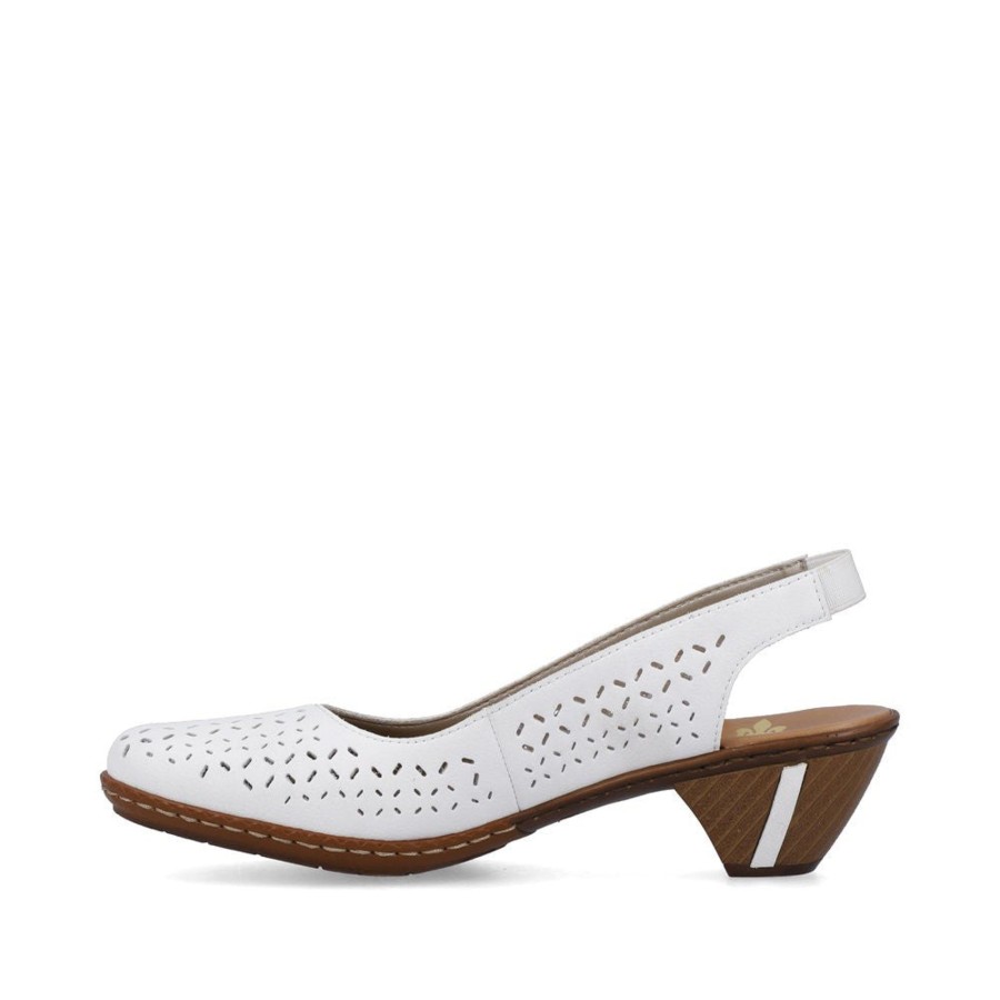 Femmes Rieker Habillees | 46752-80 Blanc