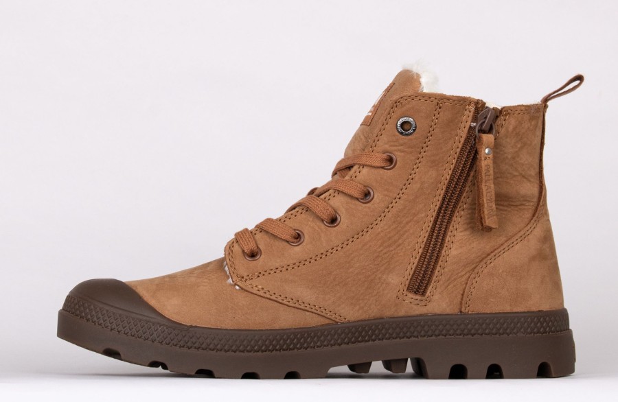 Hommes Palladium Bottes D'Hiver | Pampa Hi Zip Wi Tan