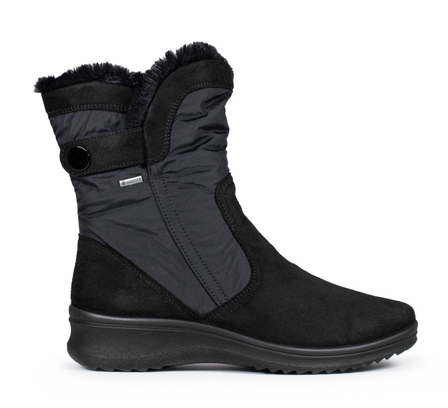 Femmes Ara Bottes D'Hiver | Millie Noir