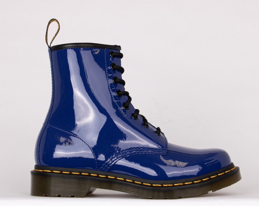 Femmes Dr. Martens Bottillons | 1460 W Patent Bleu