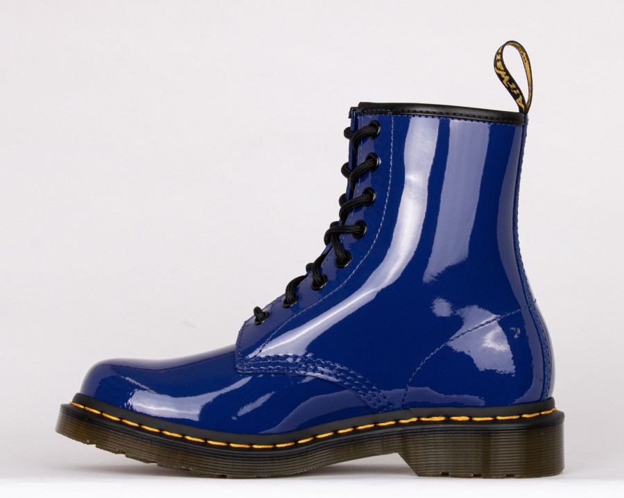 Femmes Dr. Martens Bottillons | 1460 W Patent Bleu