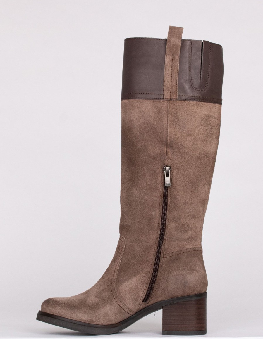 Femmes Dorking Bottes Hautes | Rox Taupe