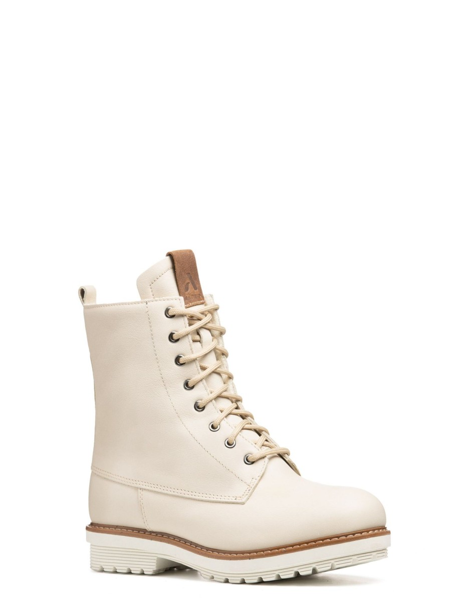 Femmes Anfibio Bottes D'Hiver | Bree Creme