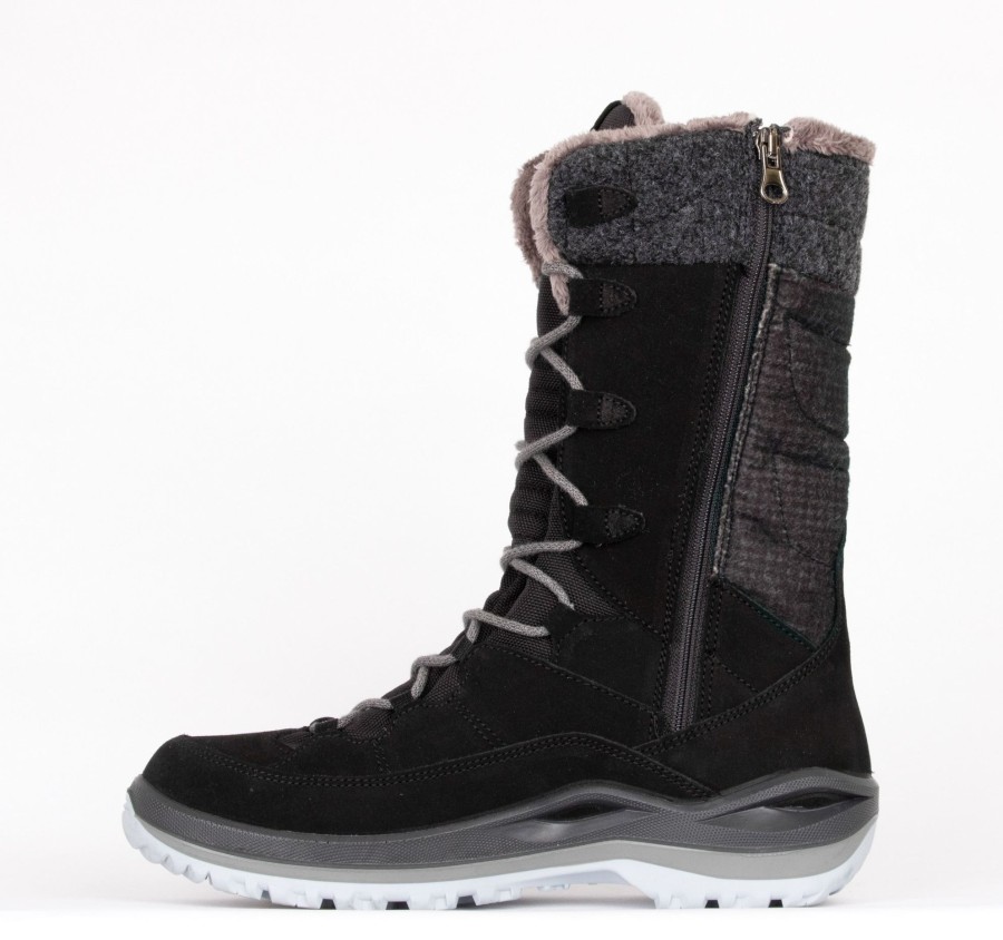 Femmes Lowa Bottes D'Hiver | Alba Lll Gtx Noir