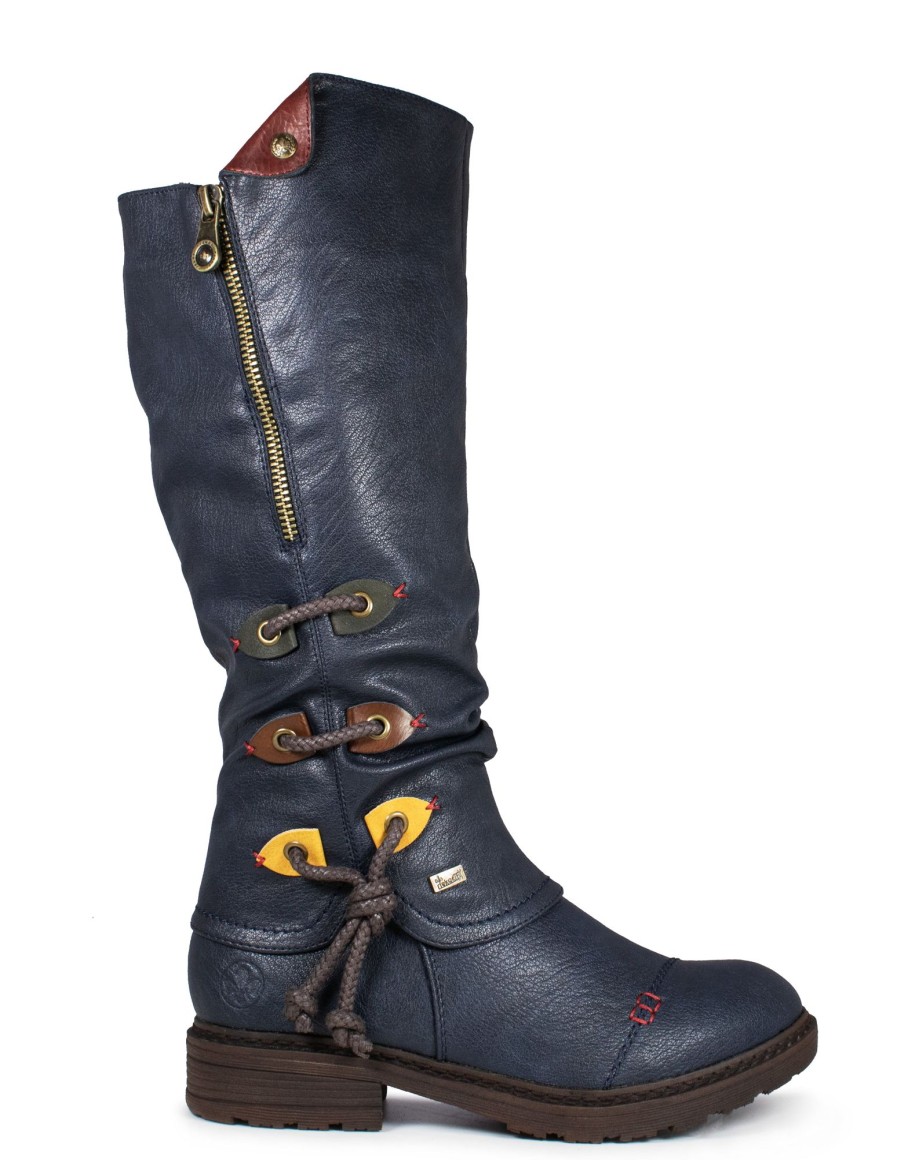 Femmes Rieker Bottes D'Hiver | 94791-14 Marine