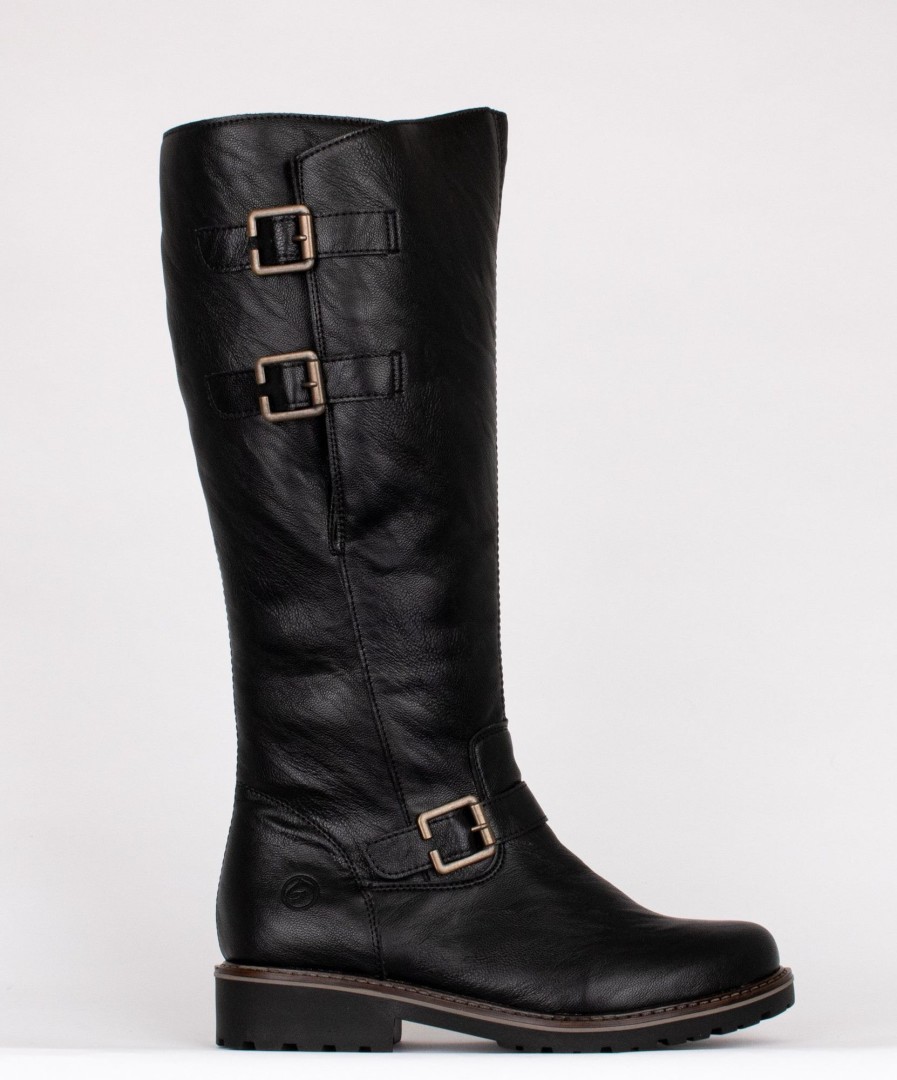 Femmes Remonte Bottes D'Hiver | R6590-01 Noir