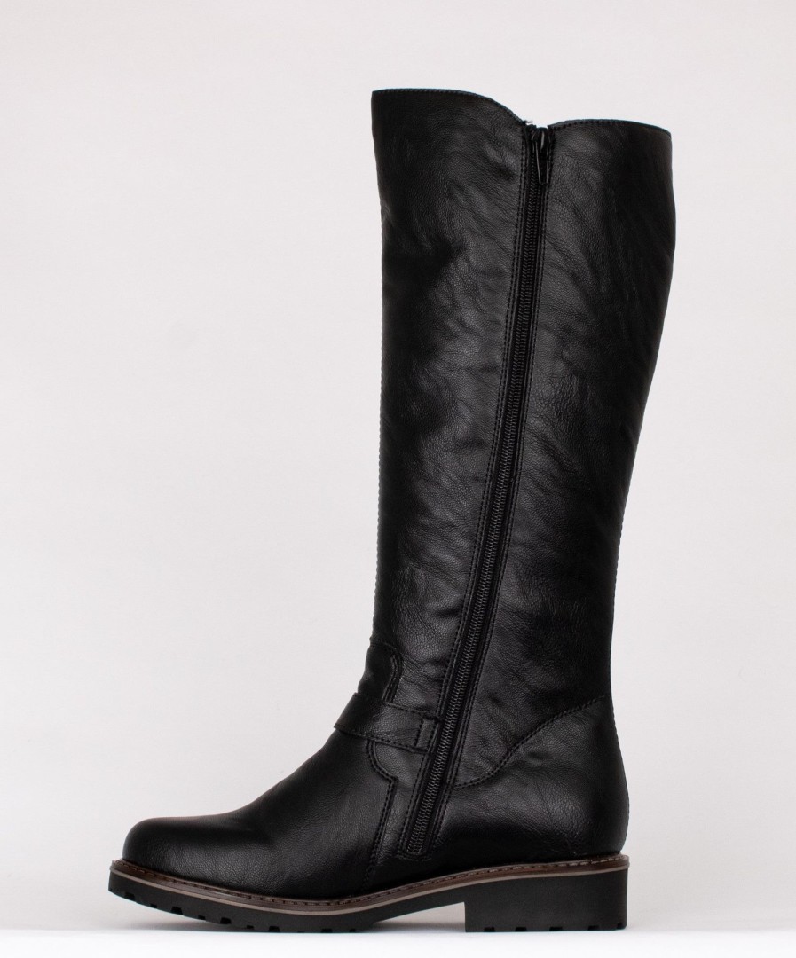 Femmes Remonte Bottes D'Hiver | R6590-01 Noir