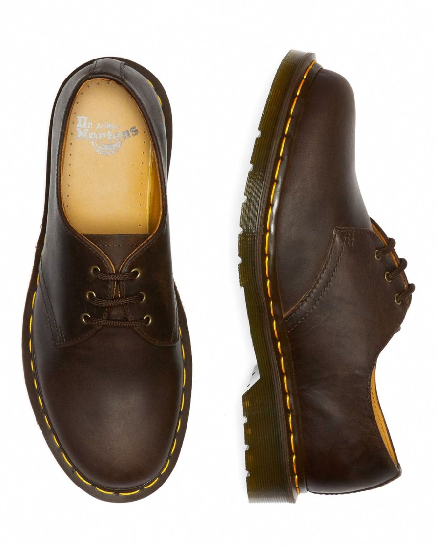 Hommes Dr. Martens Decontractees | 1461 Brun