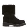 Femmes La Canadienne Bottes D'Hiver | Aaron Noir Suede