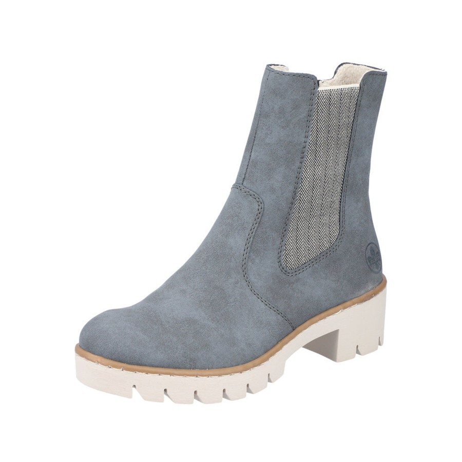 Femmes Rieker Bottillons | X5780-14 Denim