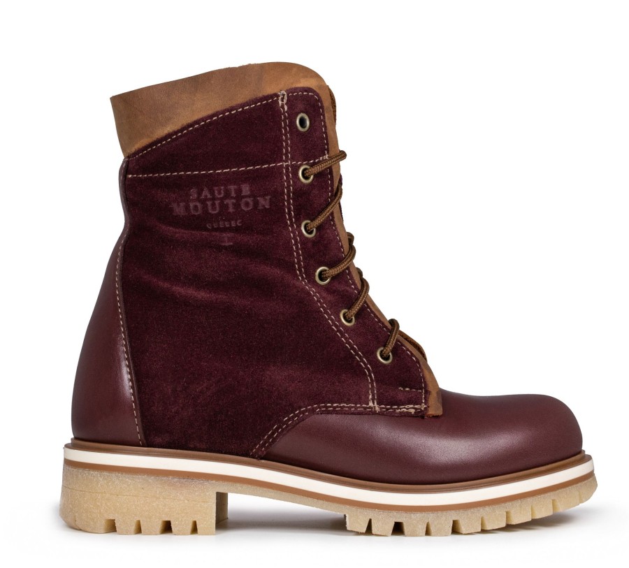 Femmes Saute-Mouton Bottes D'Hiver | Lea Bordeaux