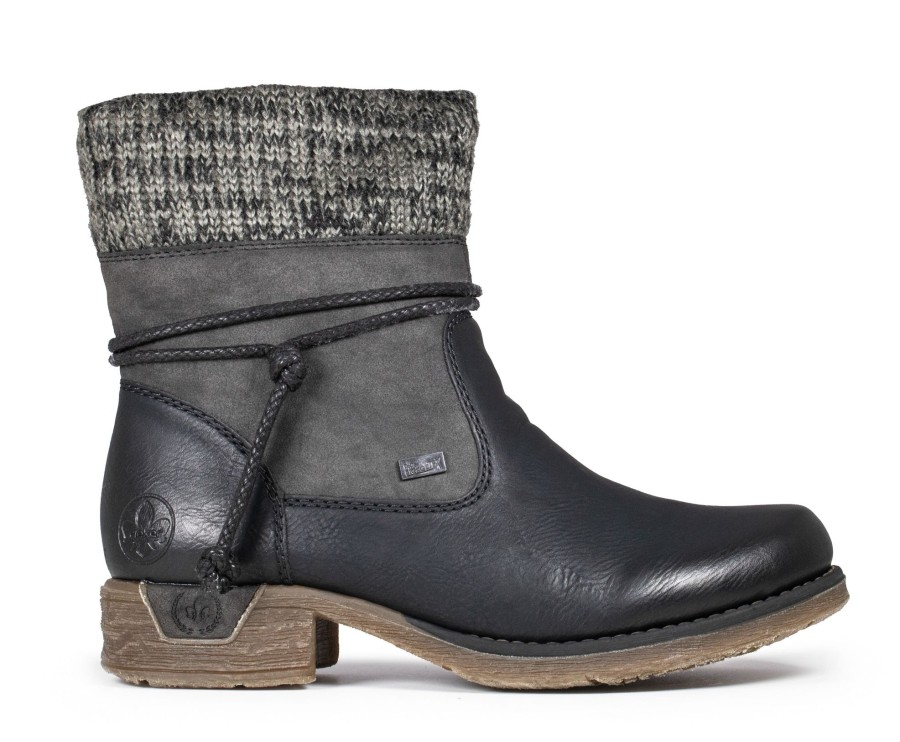 Femmes Rieker Bottes D'Hiver | 79688-00 Noir