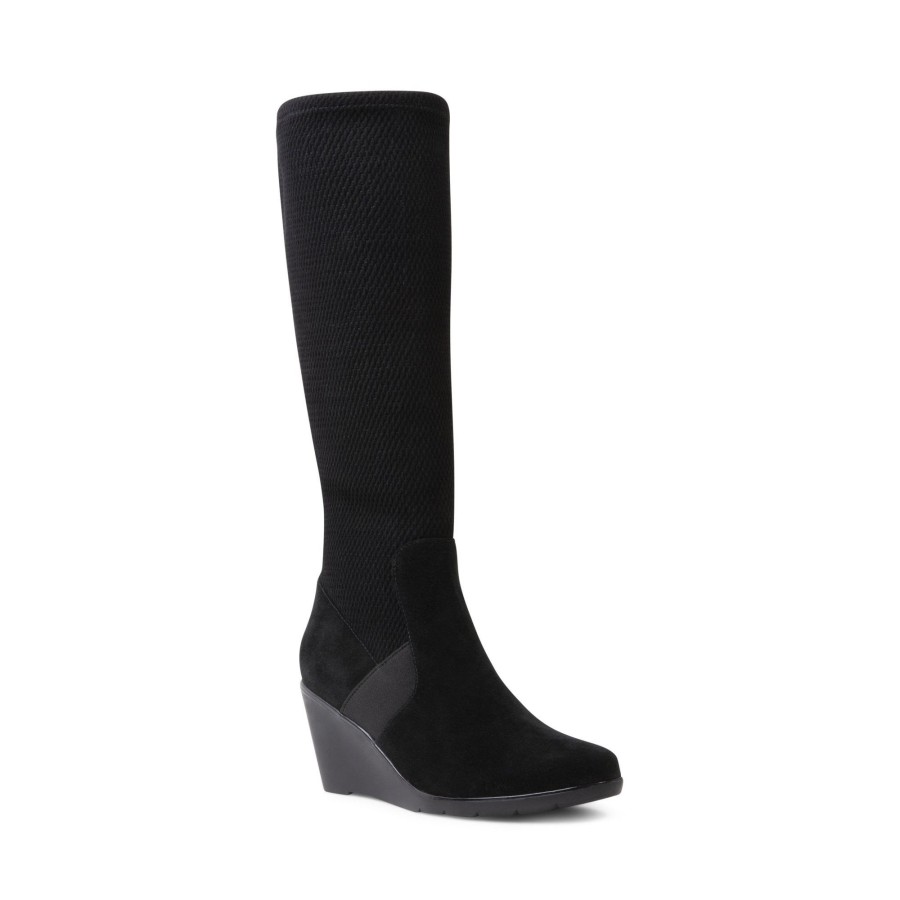 Femmes Blondo Bottes D'Hiver | Lucias Noir Suede