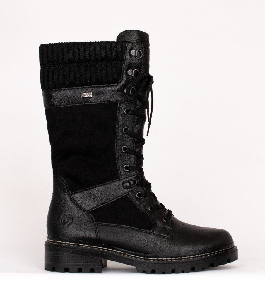 Femmes Remonte Bottes D'Hiver | D0B76-01 Noir