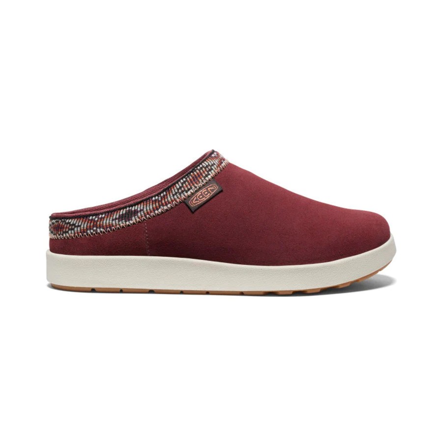 Femmes Keen Decontractees | Elle Mule Suede Bordeaux