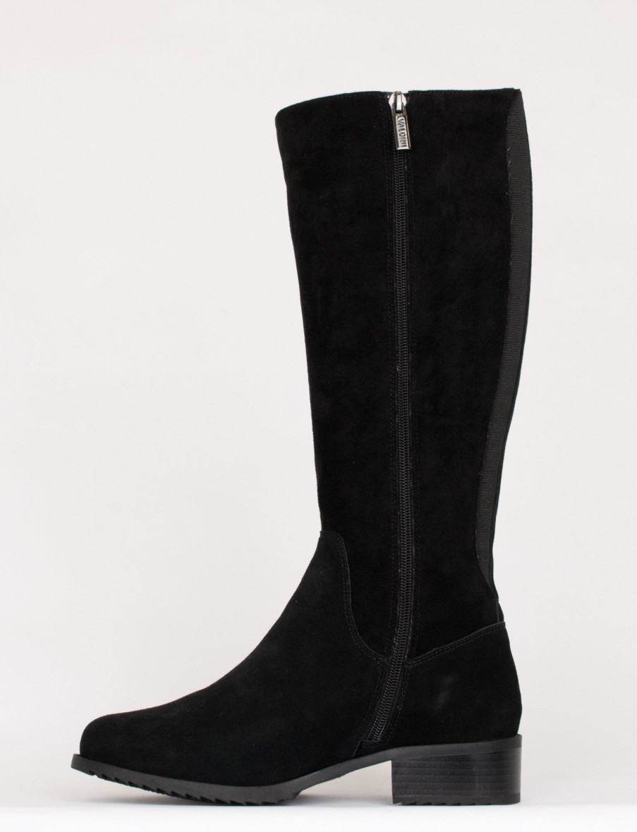 Femmes Valdini Bottes D'Hiver | Madona Noir Suede