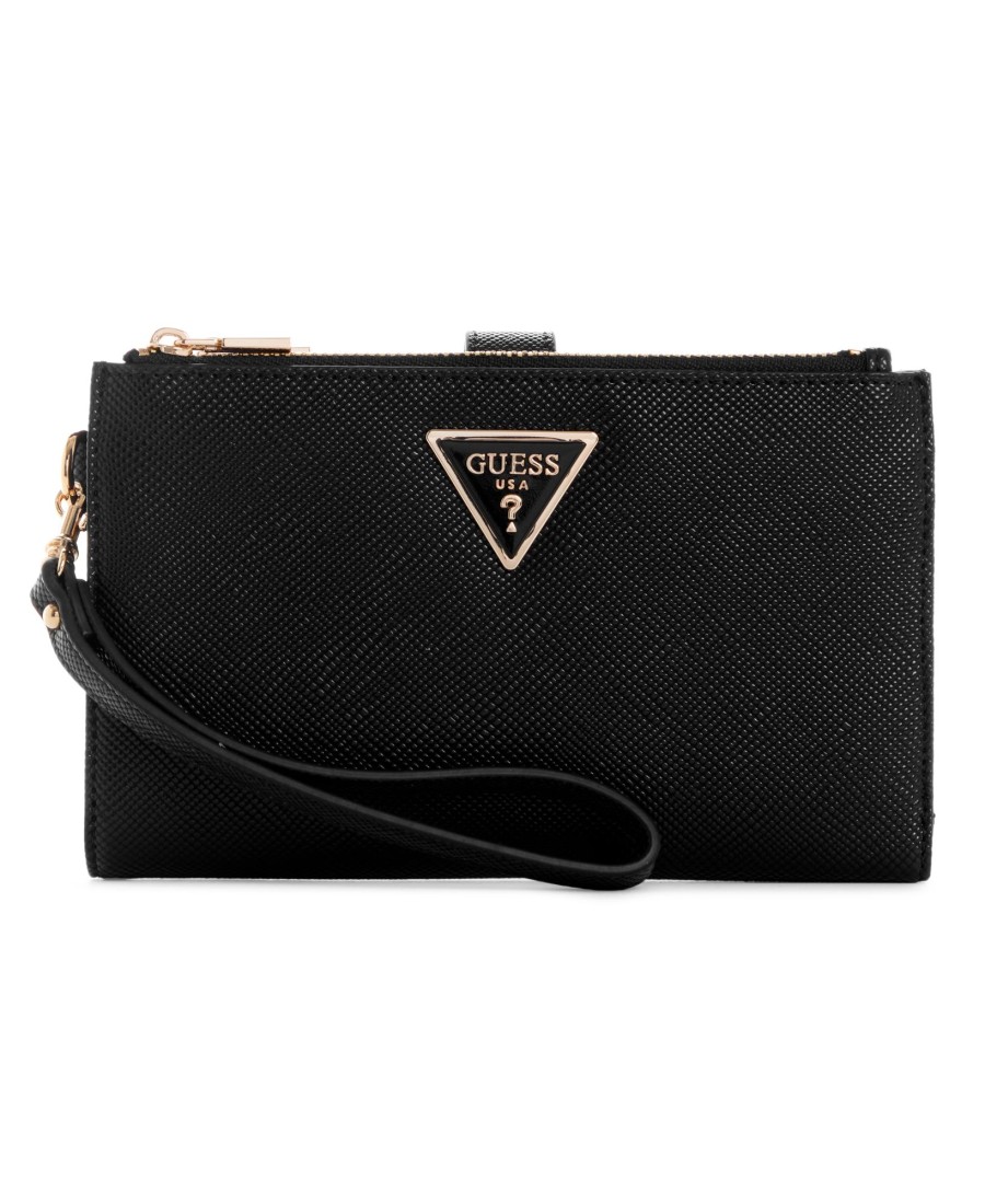 Accessoires Guess Portefeuilles | Lauren Slg Dbl Noir