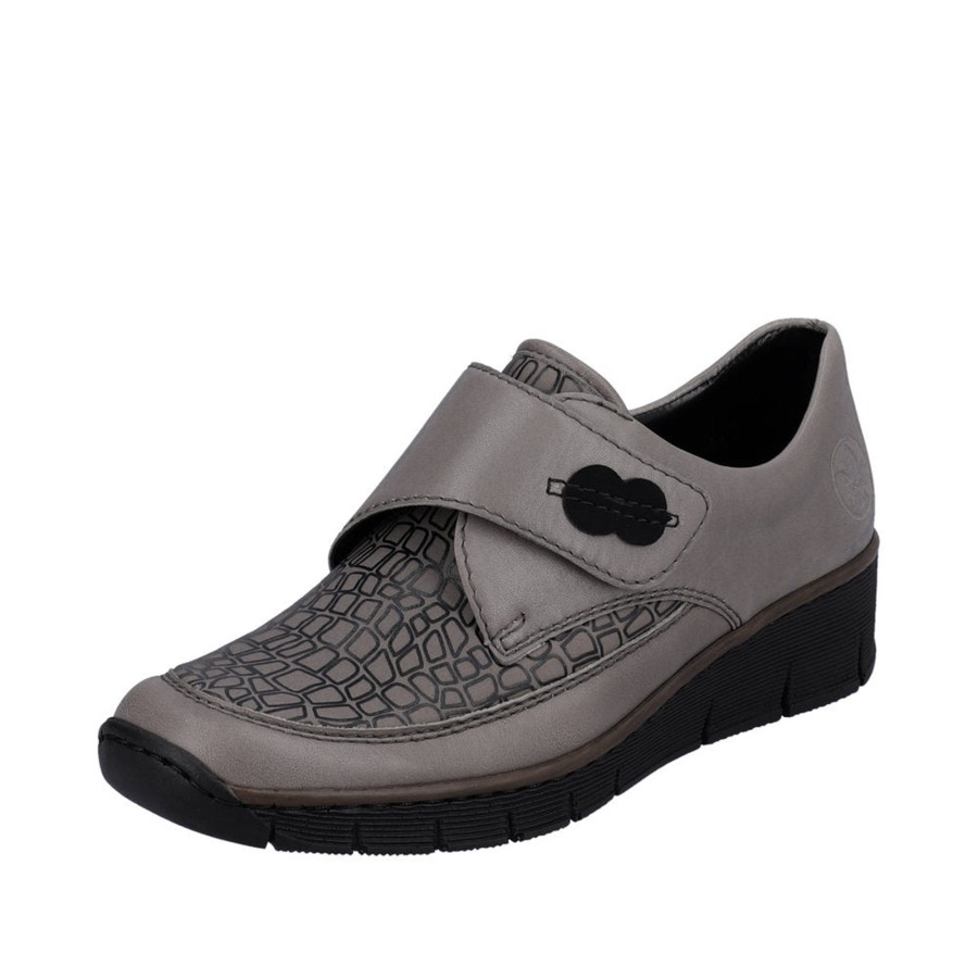 Femmes Rieker Decontractees | 537C0-42 Gris