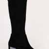 Femmes Valdini Bottes D'Hiver | Terry X Noir Suede