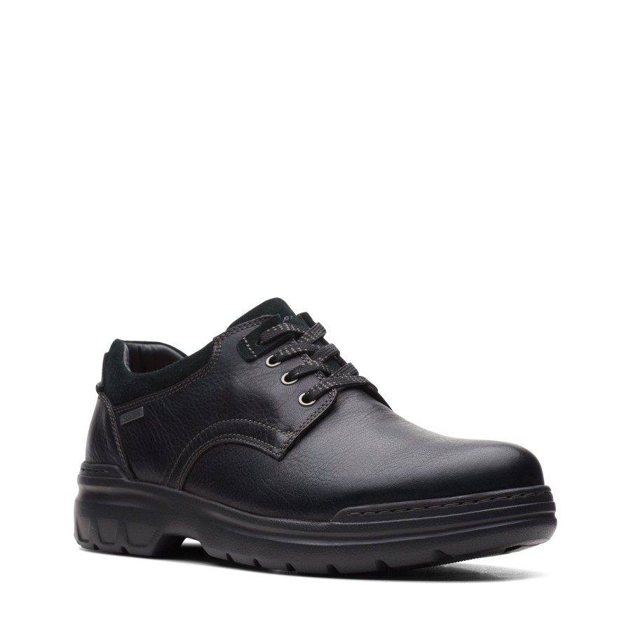 Hommes Clarks Decontractees | Rockie 2 Lo Gtx Noir