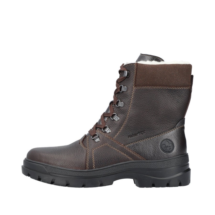 Hommes Rieker Bottes A Crampons | F5425-25 Brun